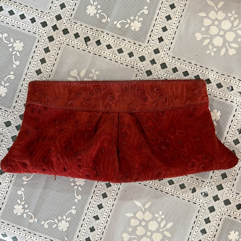 Lauren Merkin Red Clutch
